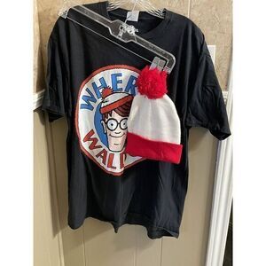 Universal Where's Waldo Easy Costume 2 Piece‎ Men's Size 2X